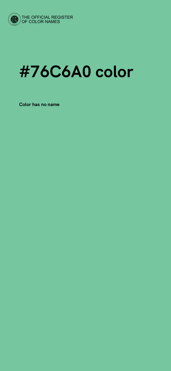 #76C6A0 color image