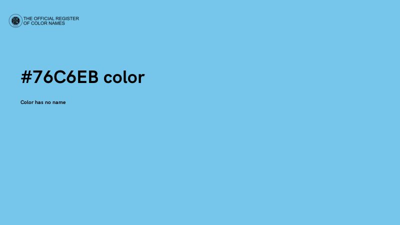 #76C6EB color image
