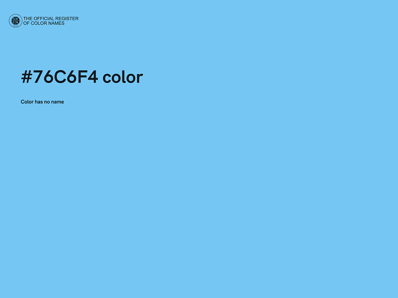 #76C6F4 color image