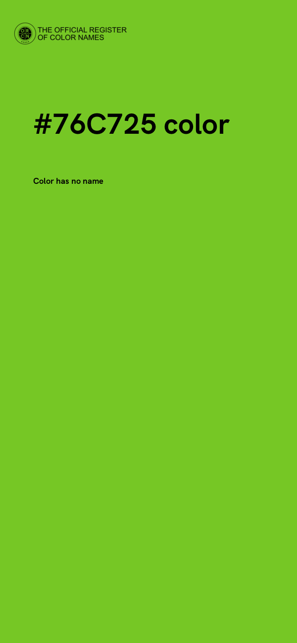 #76C725 color image