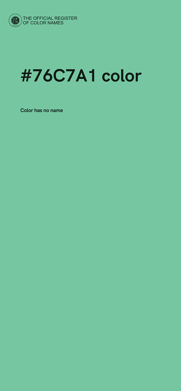 #76C7A1 color image