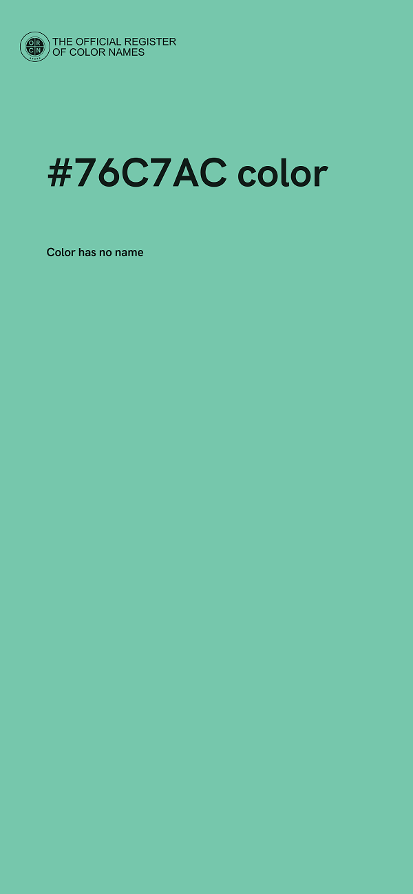 #76C7AC color image