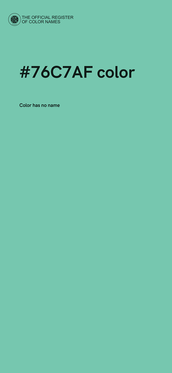 #76C7AF color image