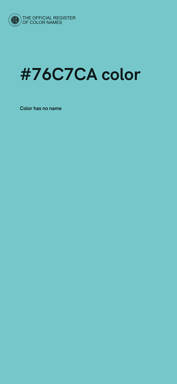 #76C7CA color image
