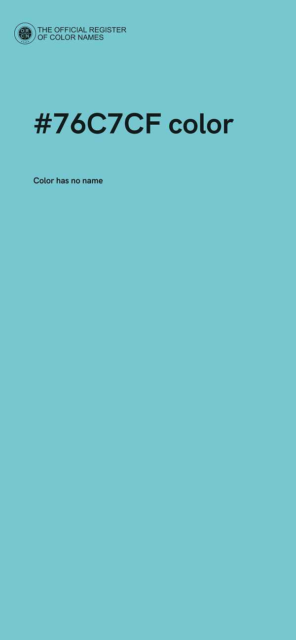 #76C7CF color image