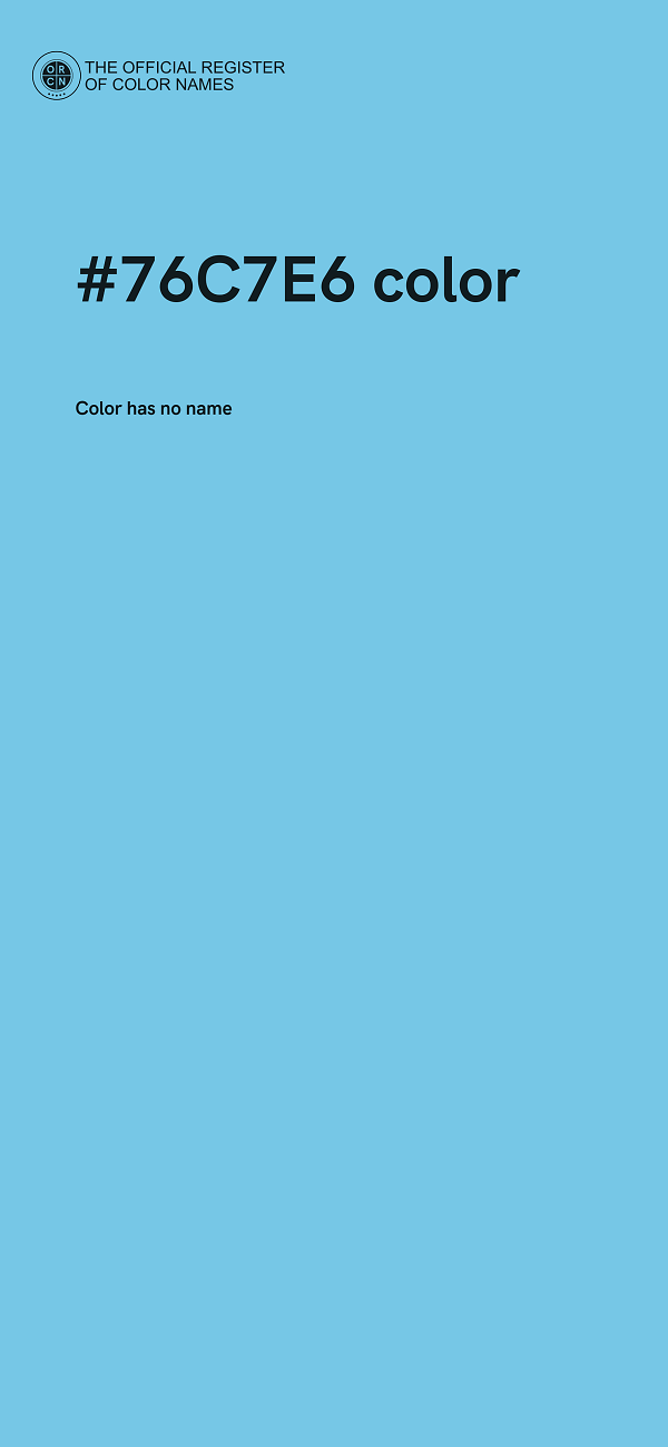 #76C7E6 color image