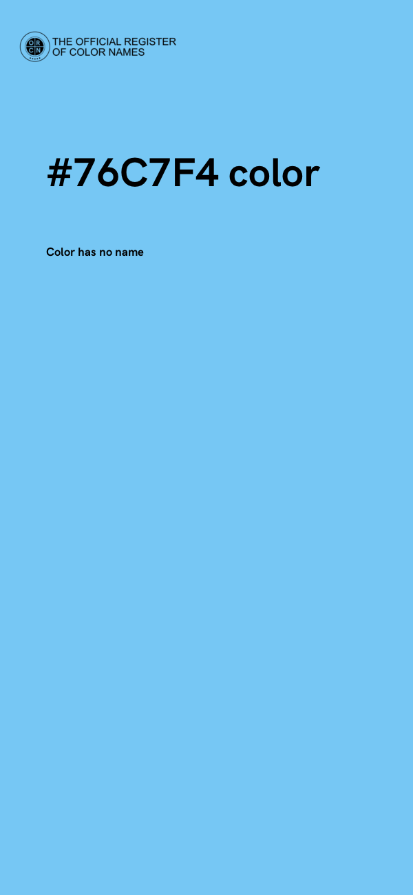 #76C7F4 color image