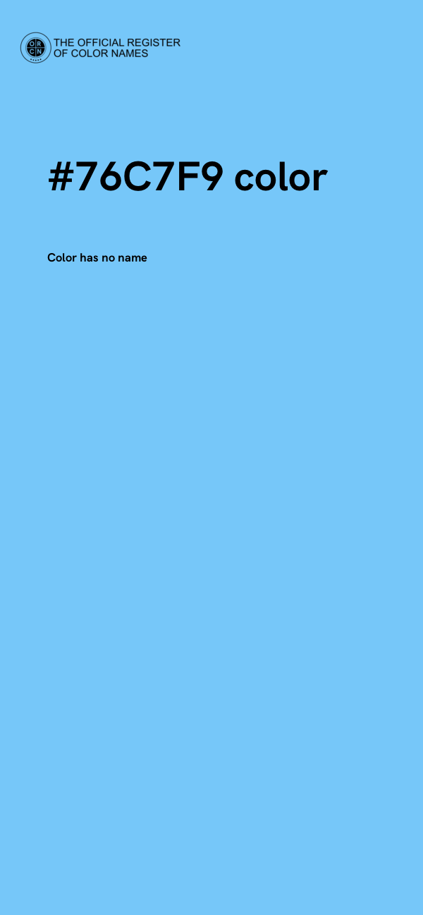 #76C7F9 color image