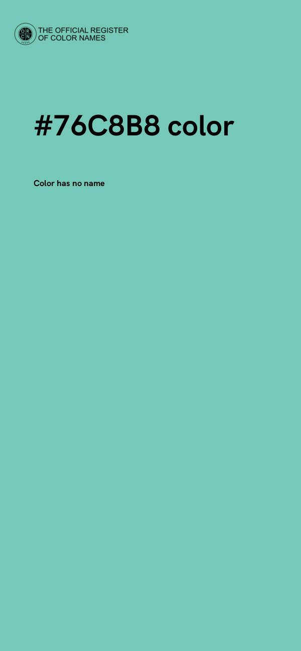#76C8B8 color image
