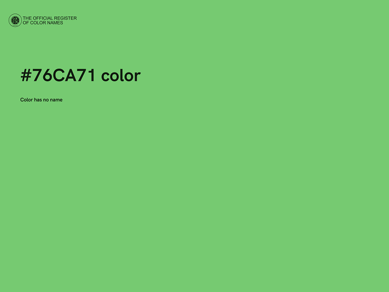 #76CA71 color image