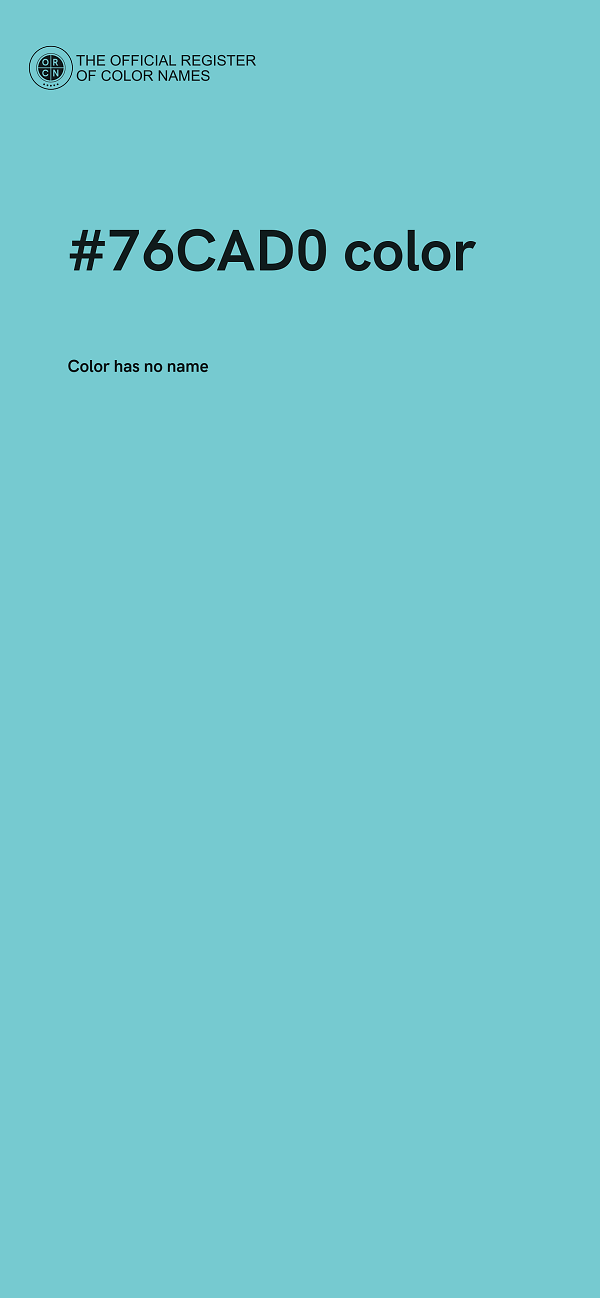 #76CAD0 color image
