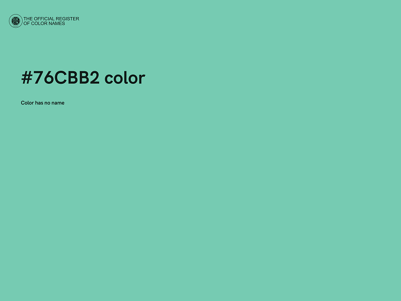 #76CBB2 color image