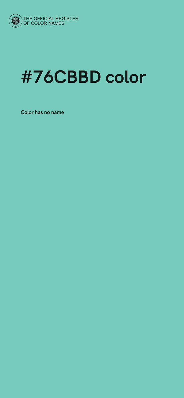 #76CBBD color image