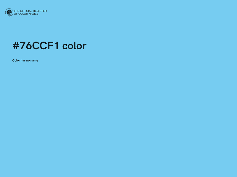 #76CCF1 color image