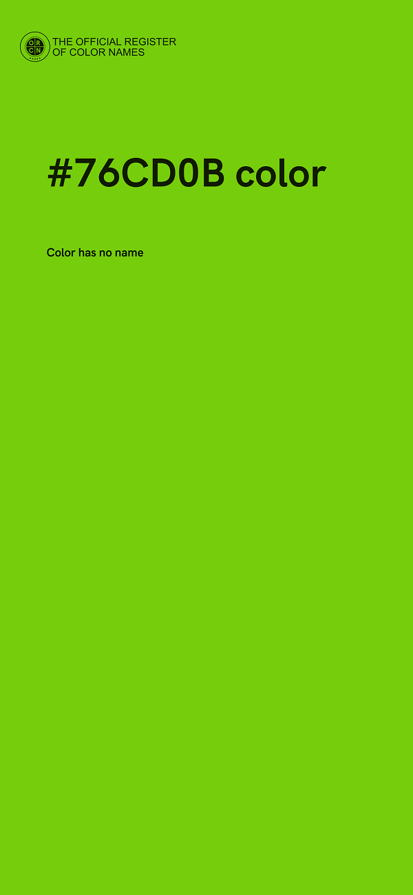 #76CD0B color image