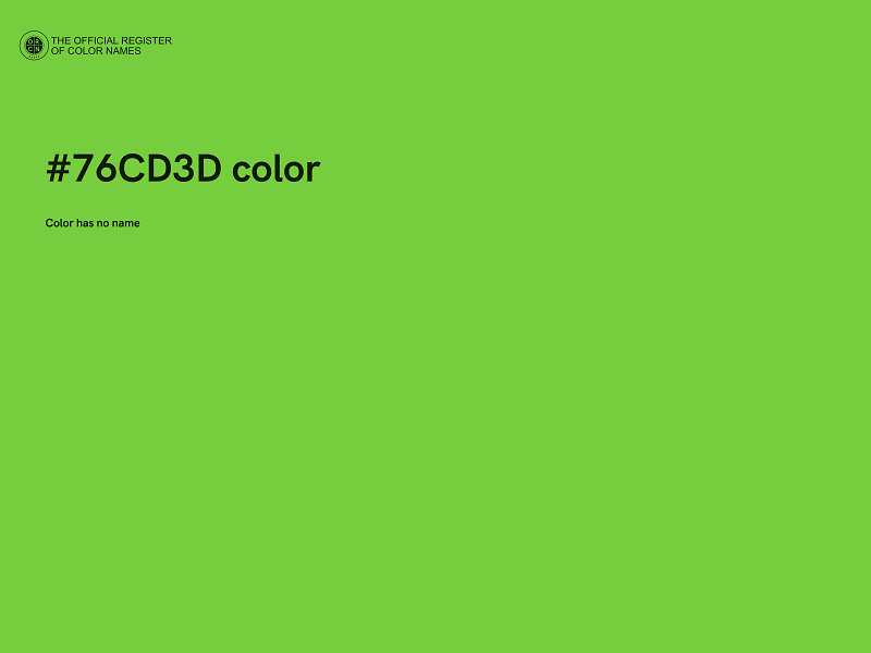 #76CD3D color image