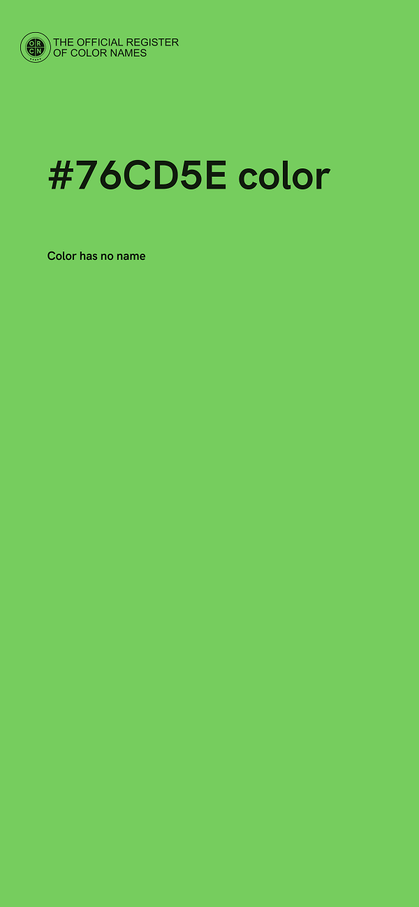 #76CD5E color image