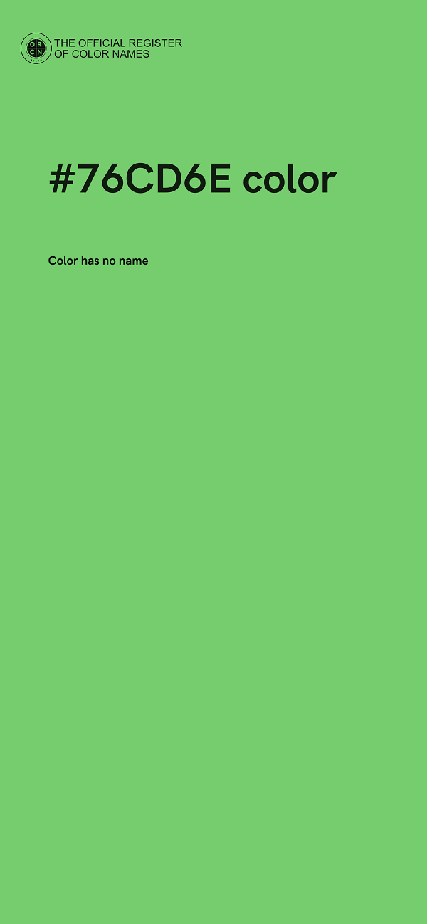 #76CD6E color image