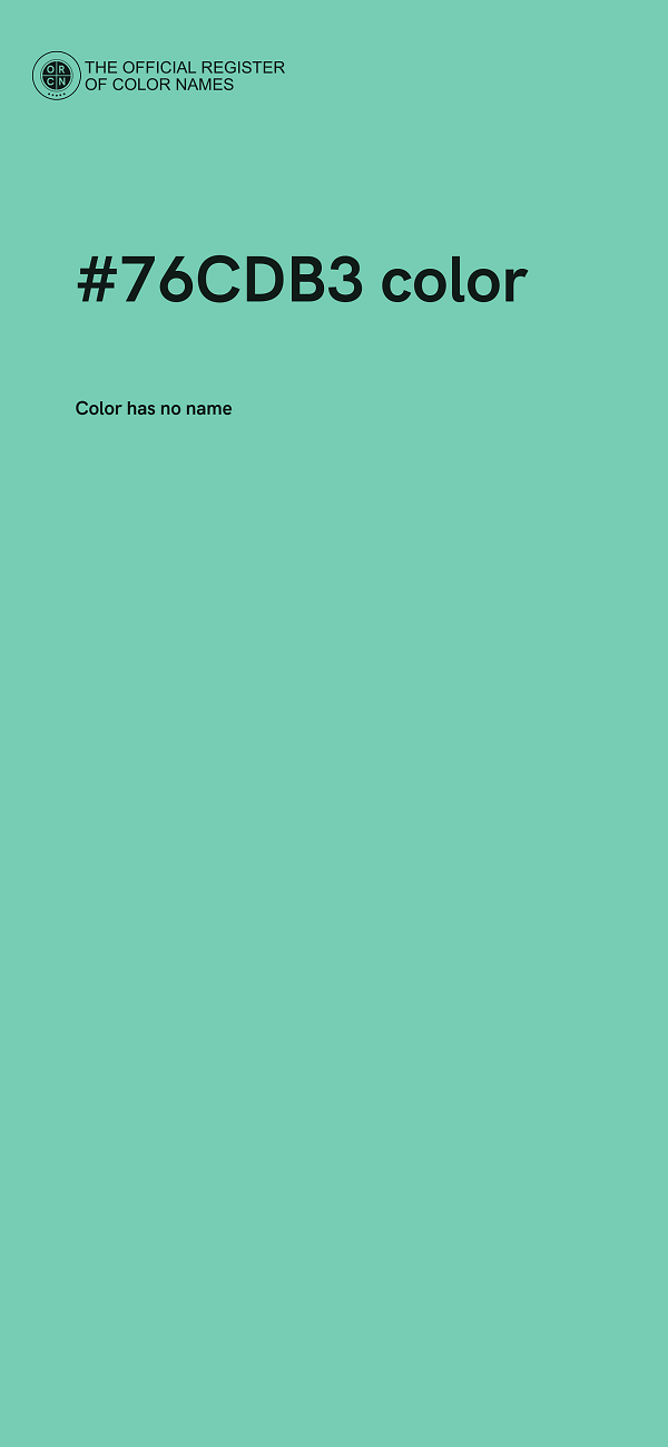 #76CDB3 color image