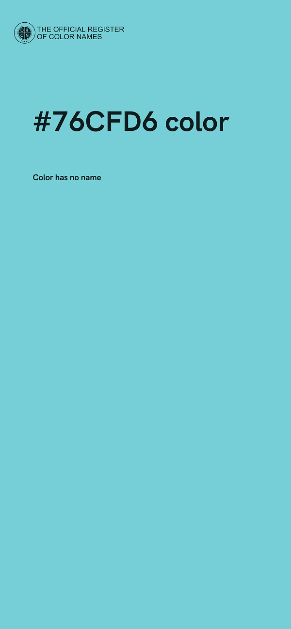 #76CFD6 color image