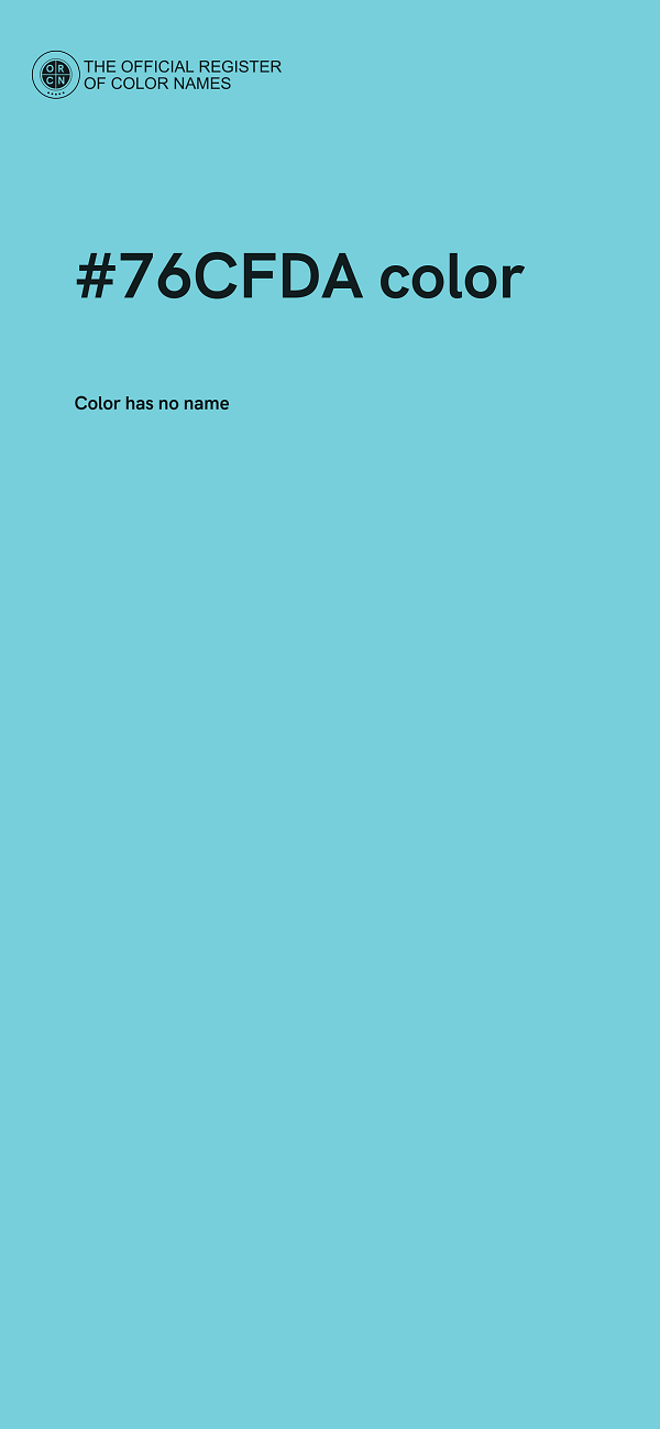 #76CFDA color image
