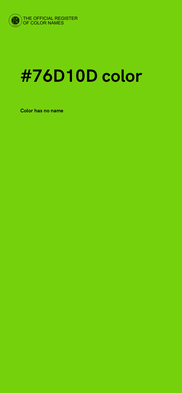 #76D10D color image
