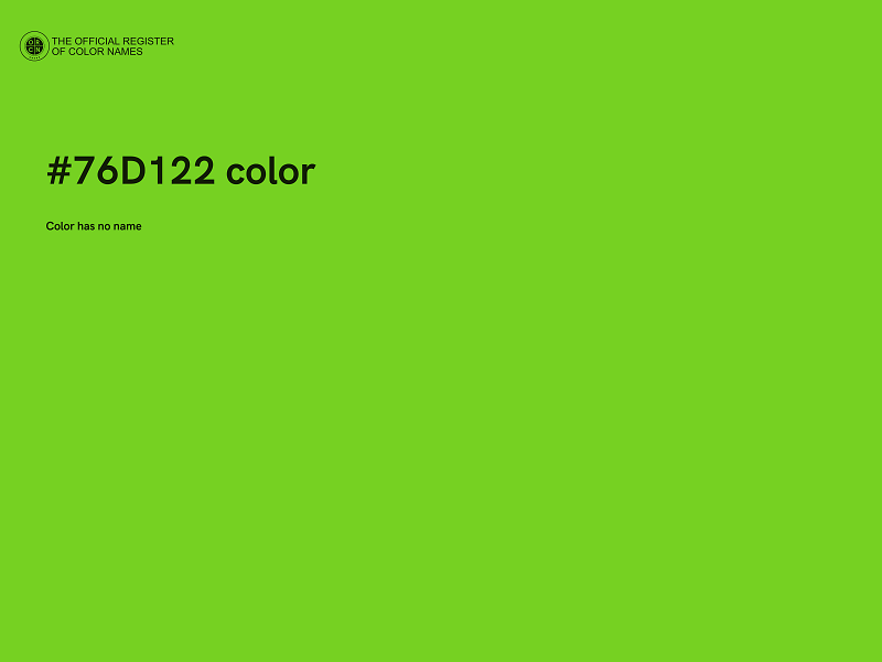 #76D122 color image