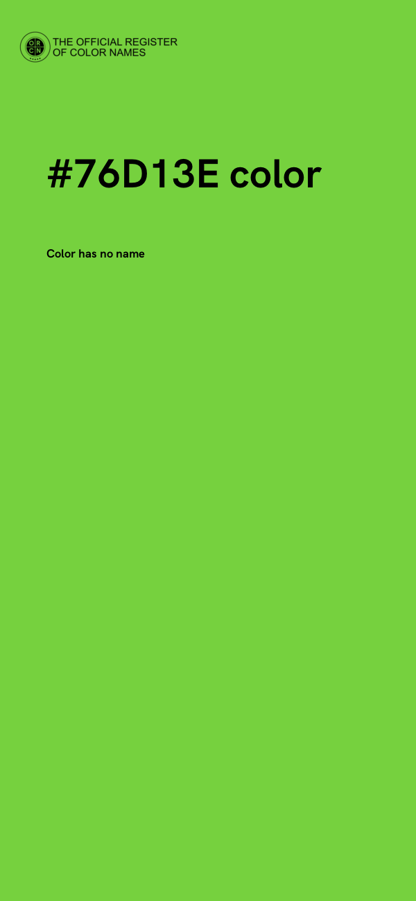 #76D13E color image