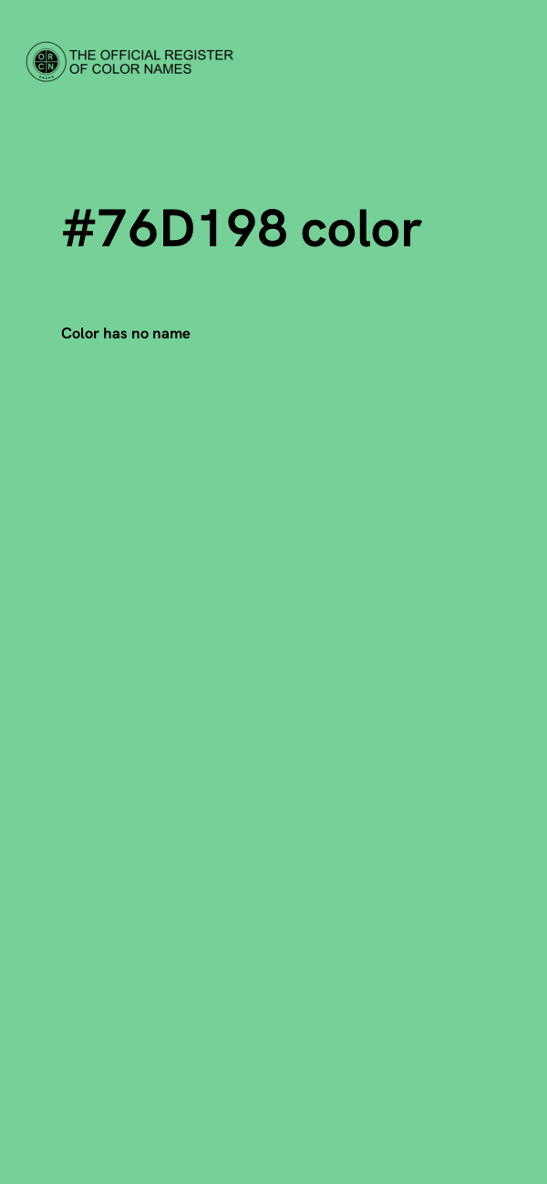 #76D198 color image
