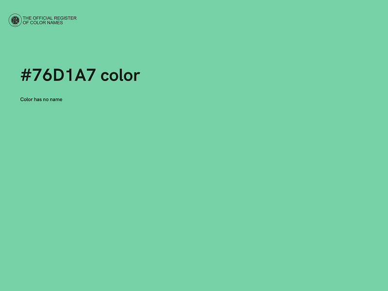 #76D1A7 color image