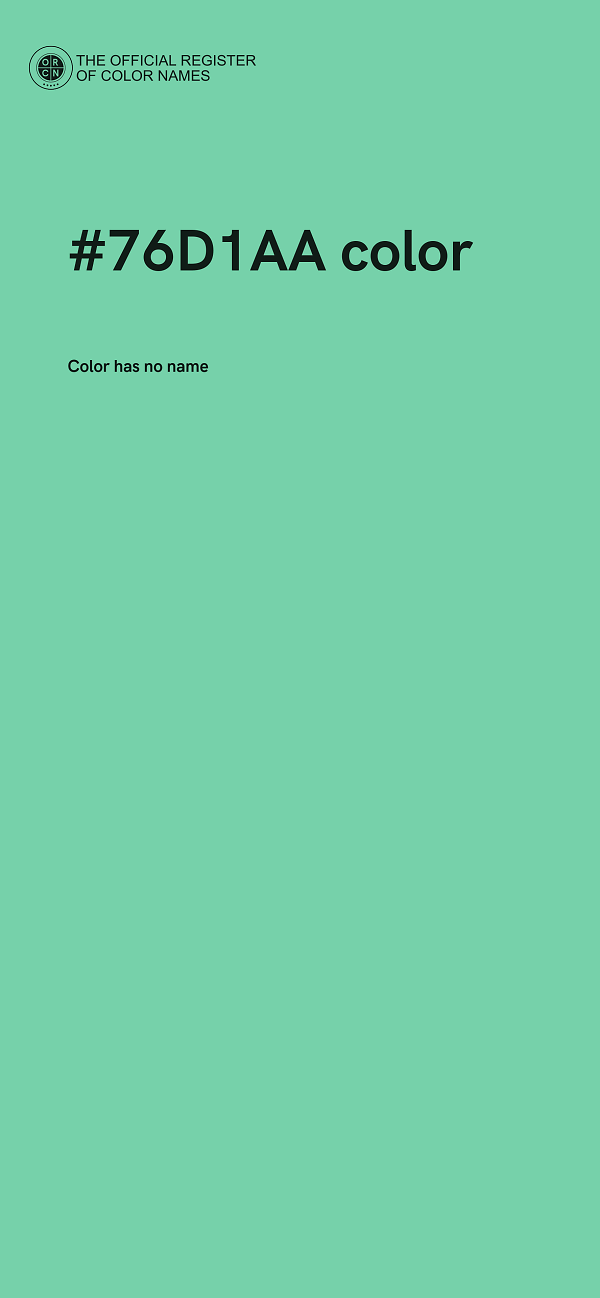 #76D1AA color image