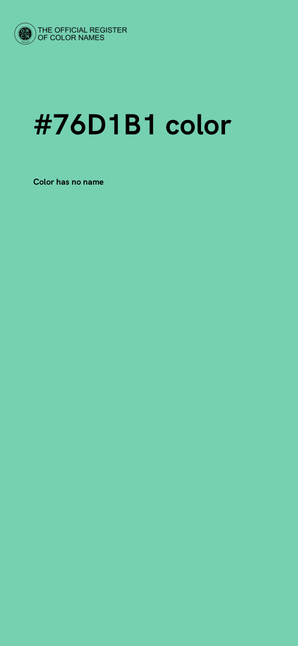 #76D1B1 color image