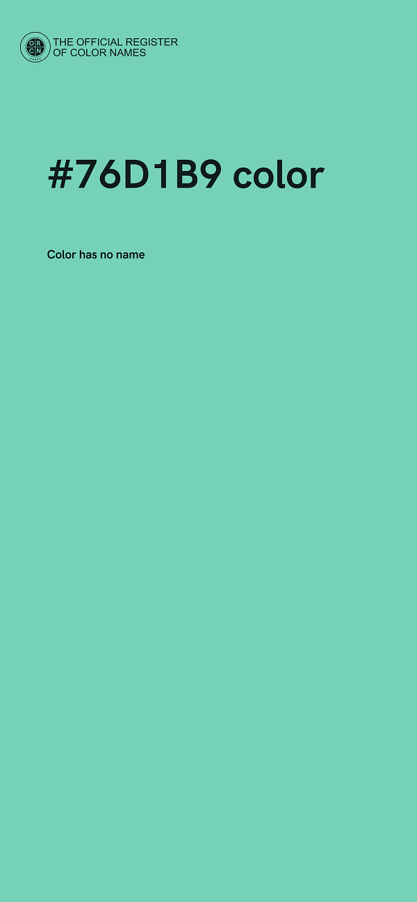 #76D1B9 color image