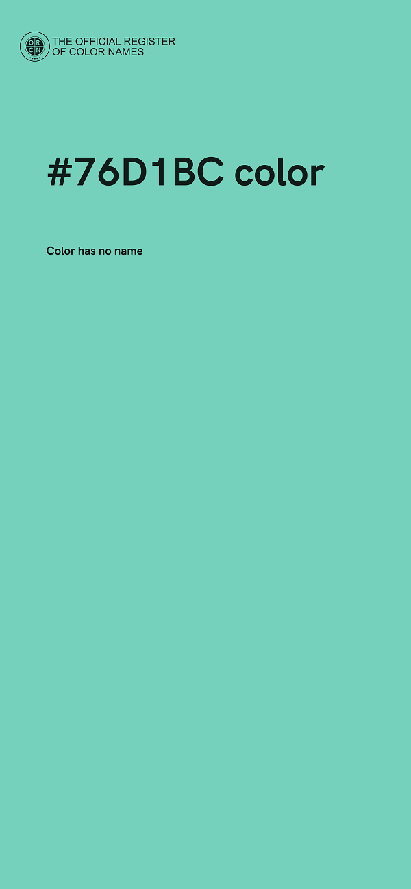 #76D1BC color image
