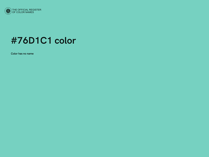 #76D1C1 color image