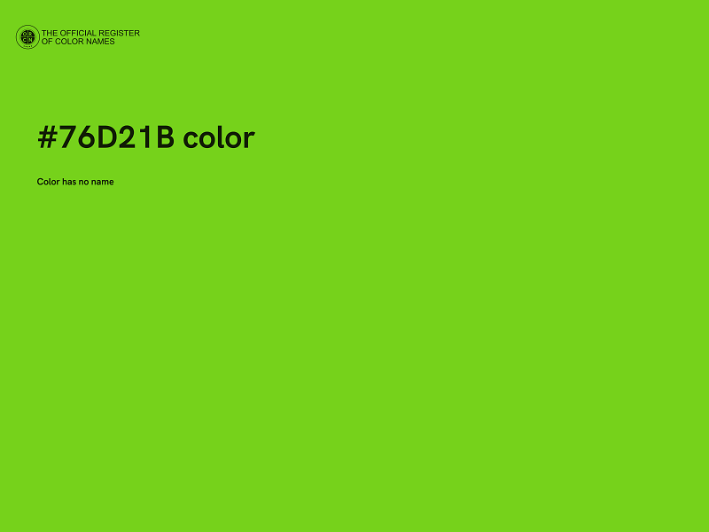 #76D21B color image