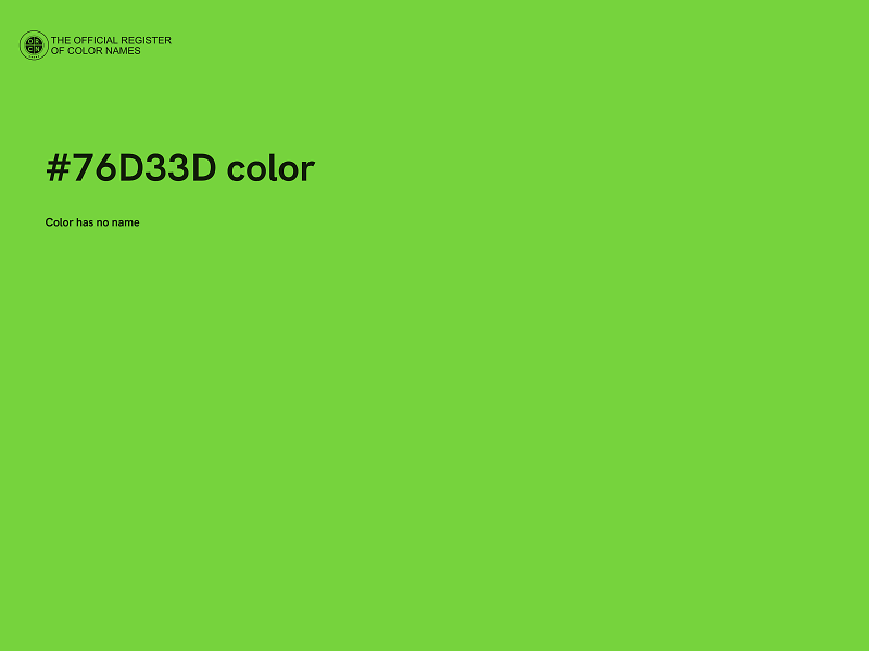 #76D33D color image