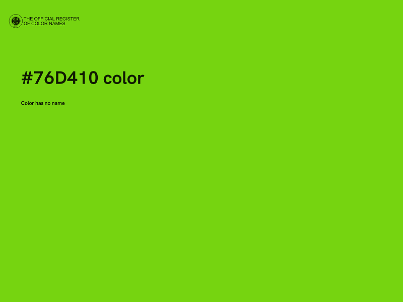 #76D410 color image