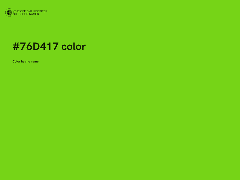 #76D417 color image