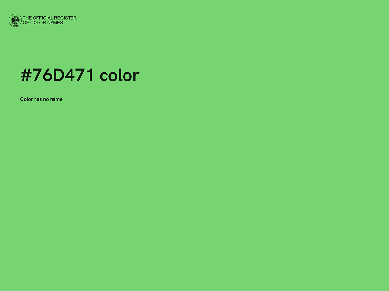 #76D471 color image