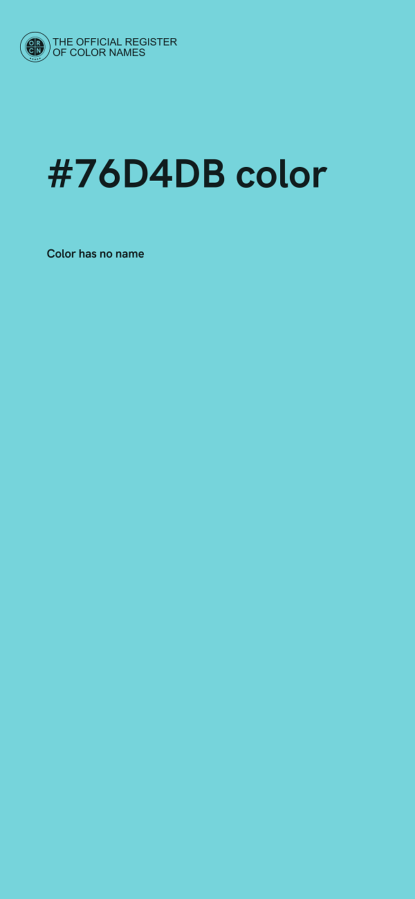 #76D4DB color image