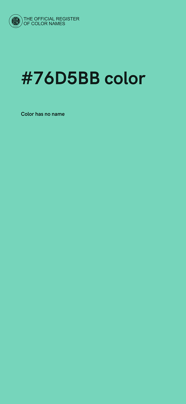 #76D5BB color image