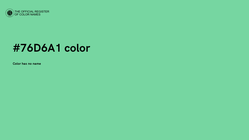 #76D6A1 color image