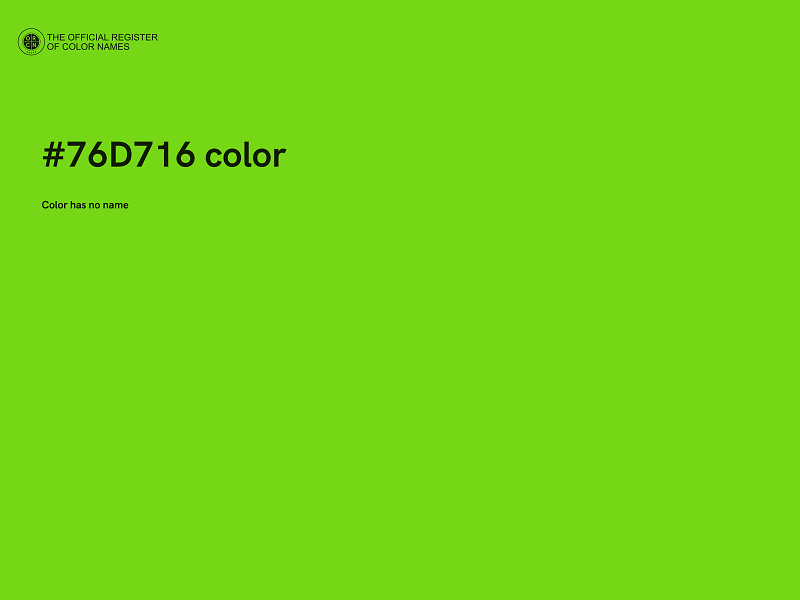 #76D716 color image