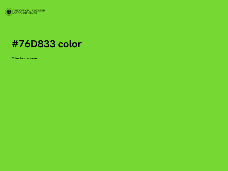 #76D833 color image