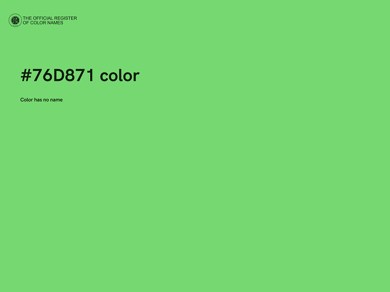 #76D871 color image