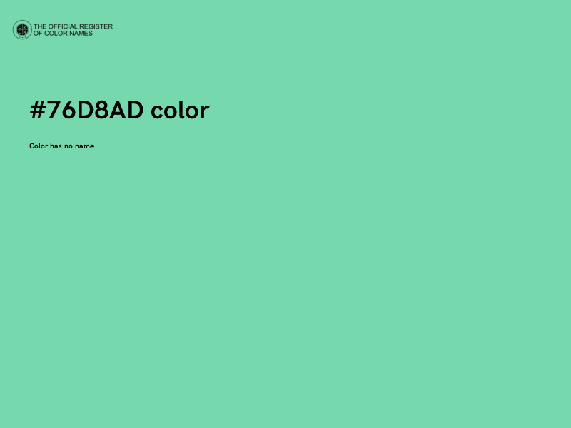 #76D8AD color image