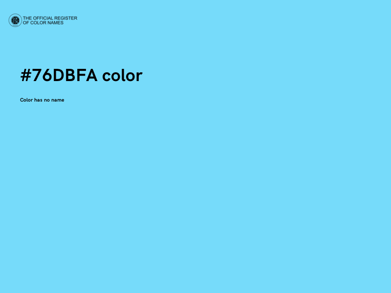 #76DBFA color image