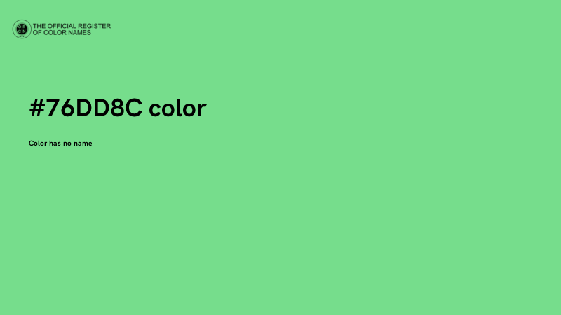 #76DD8C color image