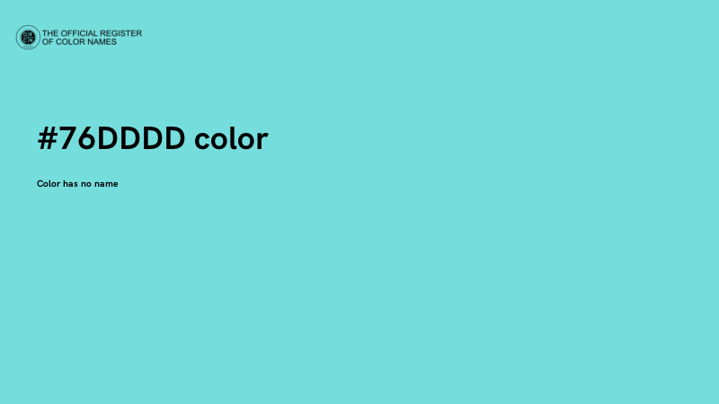 #76DDDD color image